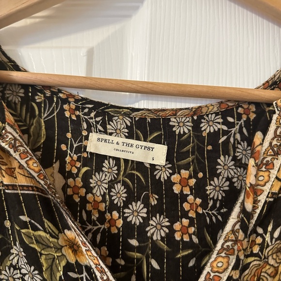 SPELL & THE GYPSY COLLECTIVE MYSTIC BOHO MIDI NIGHTFALL DRESS - Picture 5 of 5